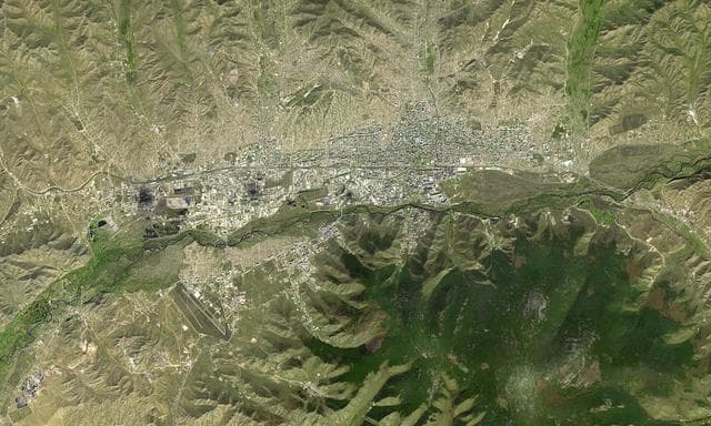 NASA image: Ulaanbaatar, Mongolia