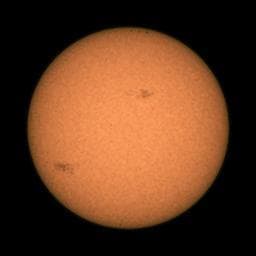 NASA image: Perseverance Views Sunspots