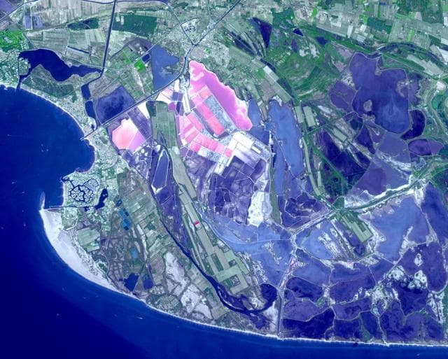 NASA image: Salin-de-Giraud, France