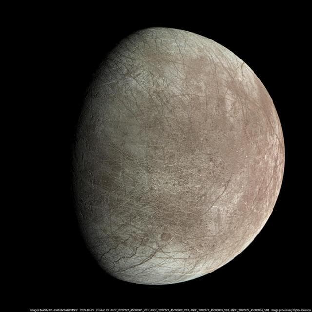 NASA image: A JunoCam View of Europa