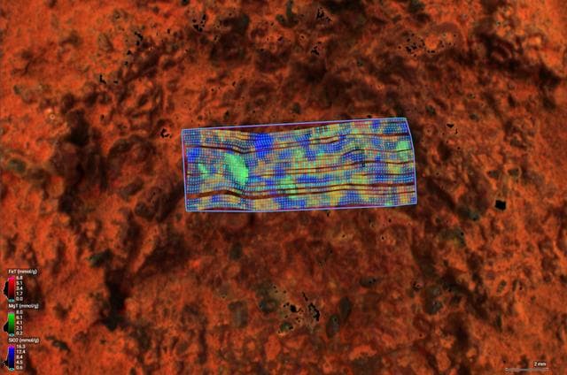 NASA image: Perseverance's PIXL Instrument Examines 'Thunderbolt Peak'