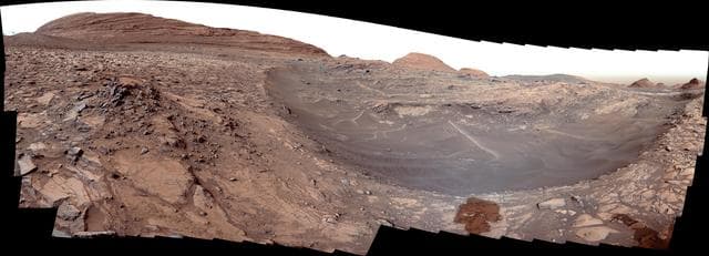 NASA image: Curiosity Views Gediz Vallis Channel