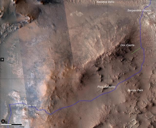 NASA image: Perseverance's Climb to 'Witch Hazel Hill'
