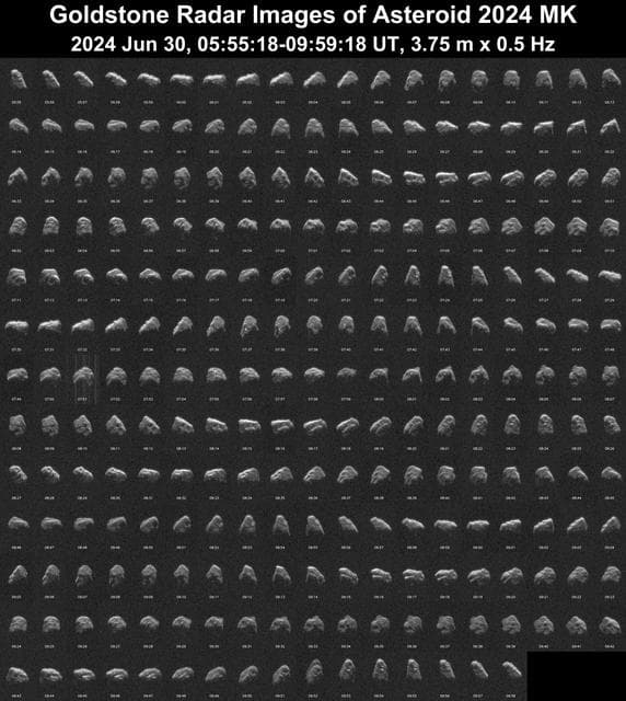 NASA image: Detailed Planetary Radar Observations of Asteroid 2024 MK