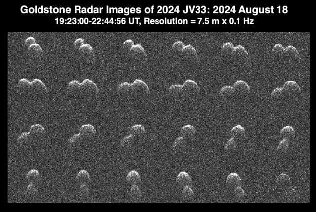 NASA image: Goldstone Planetary Radar Observes Peanut-Shaped Asteroid