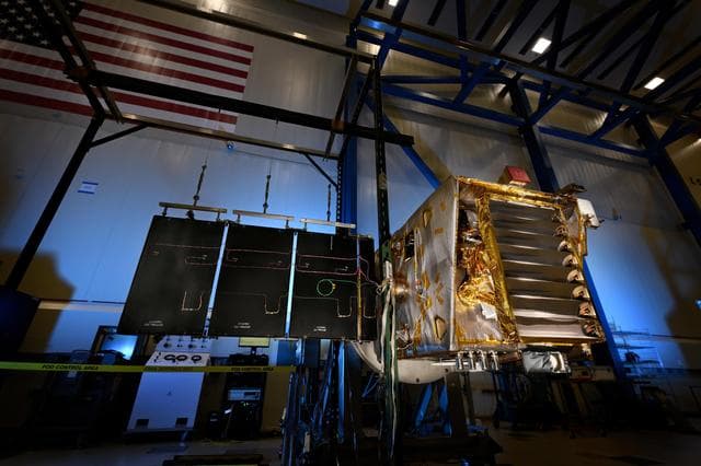 NASA image: NASA's Lunar Trailblazer Deploys Its Solar Arrays After Testing