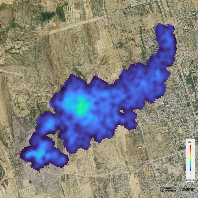 NASA image: Tanager-1 First Methane and Carbon Dioxide Plume Detections