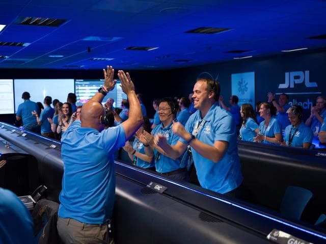 NASA image: Europa Clipper Launch Team at JPL's Mission Control
