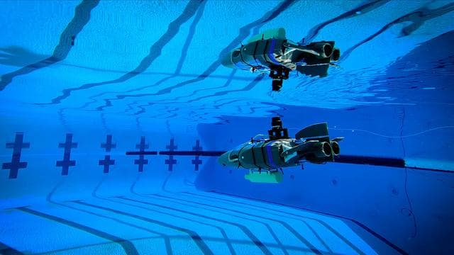 NASA image: NASA's SWIM Robot Casts Reflection During Pool Testing