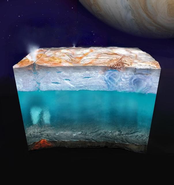 NASA image: Europa's Mysterious Interior (Artist's Concept)