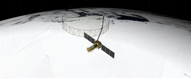 NASA image: NISAR in Orbit Over Antarctica (Artist's Concept)