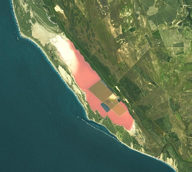 NASA image: Hutt Lagoon, Australia