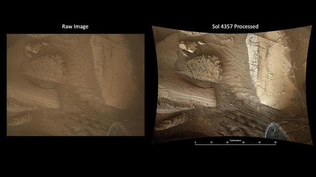 NASA image: MARDI Peeks Under Curiosity