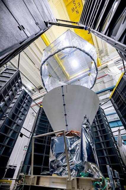 NASA image: SPHEREx Undergoes Acoustic Testing