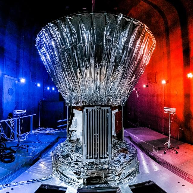 NASA image:  SPHEREx Prepared for Thermal Vacuum Testing
