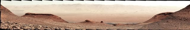 NASA image: Curiosity Looks Downslope From the Sulfate Unit