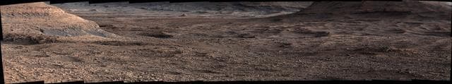 NASA image:  Curiosity Views Boxwork Patterns at a Distance