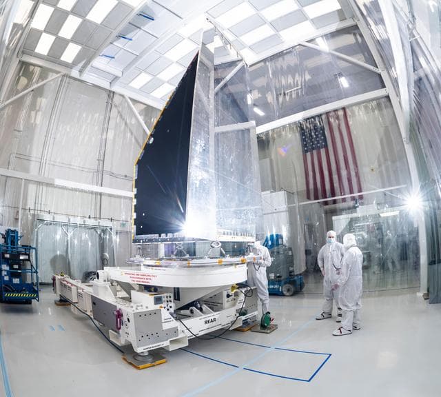 NASA image: The Light and Dark Sides of NEO Surveyor's Instrument Enclosure