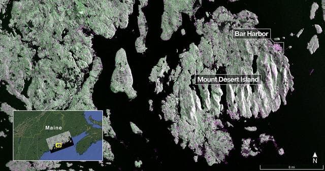 NASA-ISRO Radar Satellite Captures First Image of Mount Desert Island