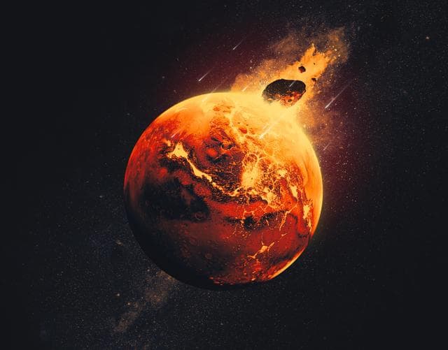NASA image: Giant Impacts on Ancient Mars (Artist's Concept)
