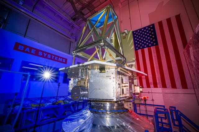 NASA image: NEO Surveyor’s Spacecraft Bus on the ‘Shaker Table’