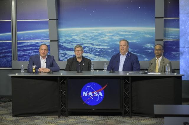 NASA image: News Conference on Intuitive Machines' First Lunar Landing