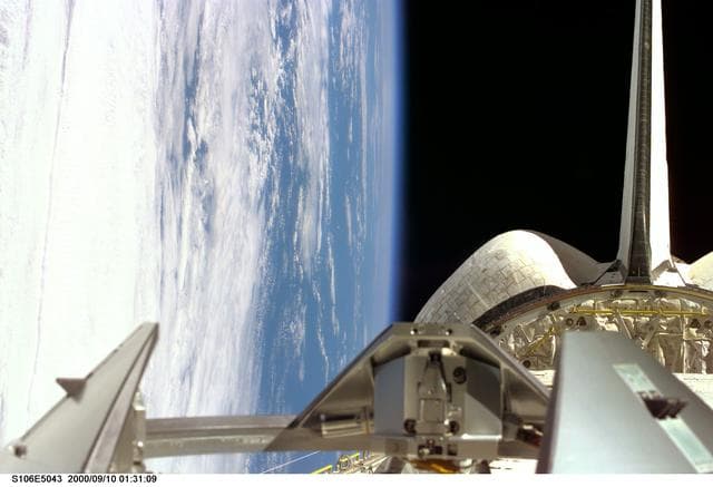 NASA image: View of the ODS in Atlantis payload bay during STS-106
