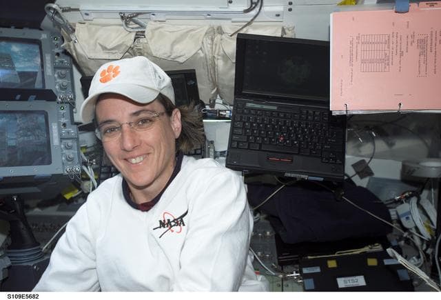 NASA image: MS Currie on aft flight deck