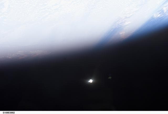 NASA image: HST over Earth limb