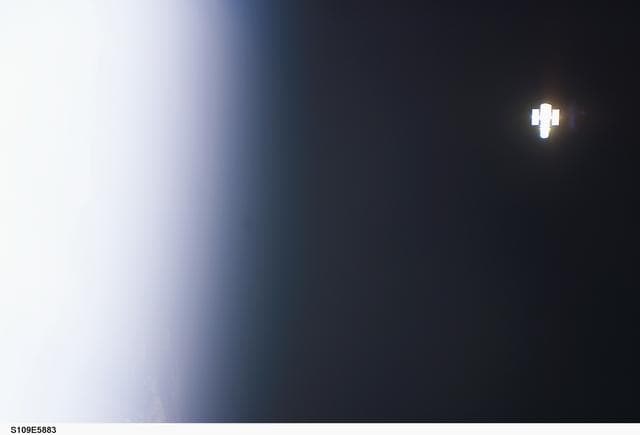 NASA image: HST over Earth limb