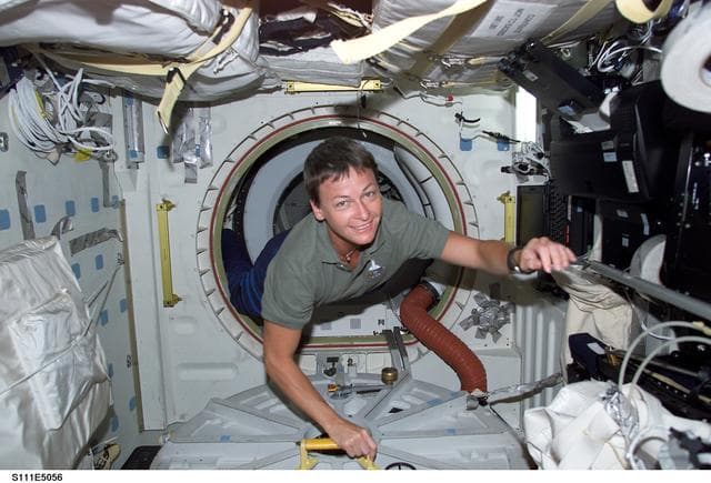 NASA image: Whitson enters PMA2 on the ISS during STS-111 UF-2
