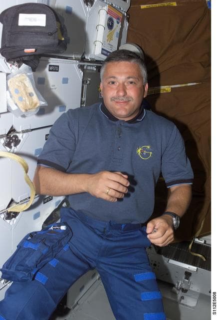 NASA image: MS Yurchikhin on middeck