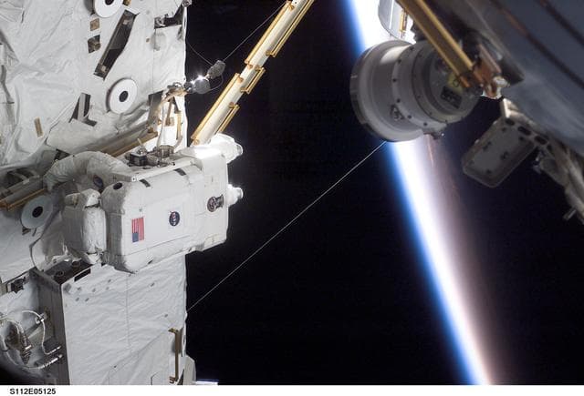 NASA image: EVA 1 - MS Sellers on S1 truss