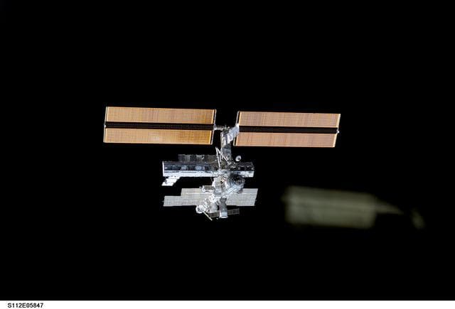 NASA image: Flyaround view of ISS aft and port sides