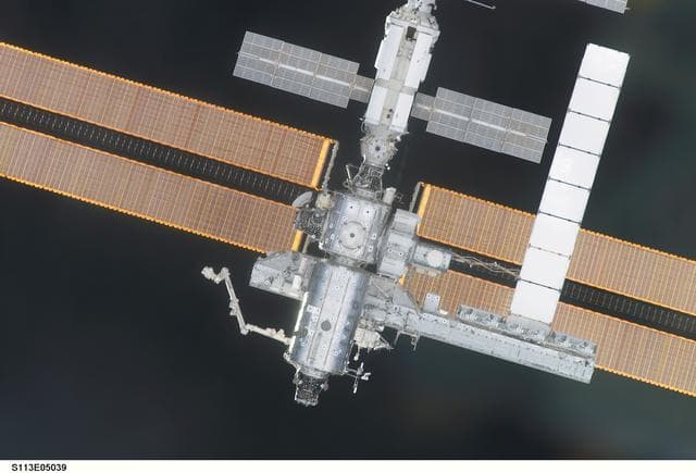 NASA image: Views of the International Space Station (ISS) Rendezvous Operations during STS-113 (11A)
