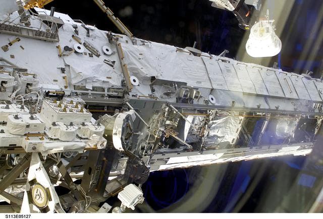 NASA image: View of the S0 and S1 Trusses for STS-113