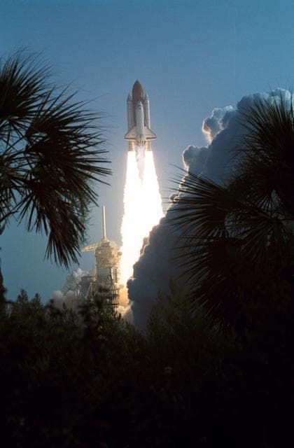 NASA image: STS-28 Columbia, OV-102, lifts off from KSC Launch Complex Pad 39B