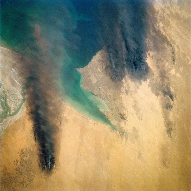 NASA image: Kuwait Oil Fires, Kuwait