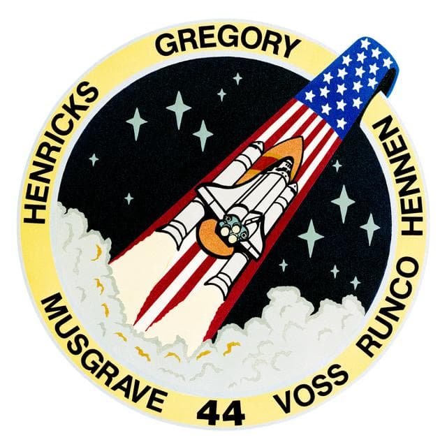 NASA image: STS-44 Atlantis, Orbiter Vehicle (OV) 104, crew insignia