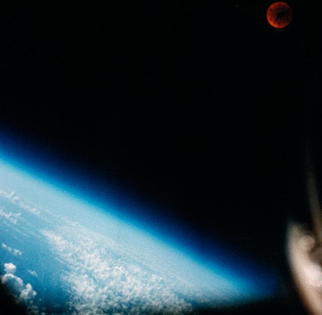 NASA image: MR-3 flight earth observations