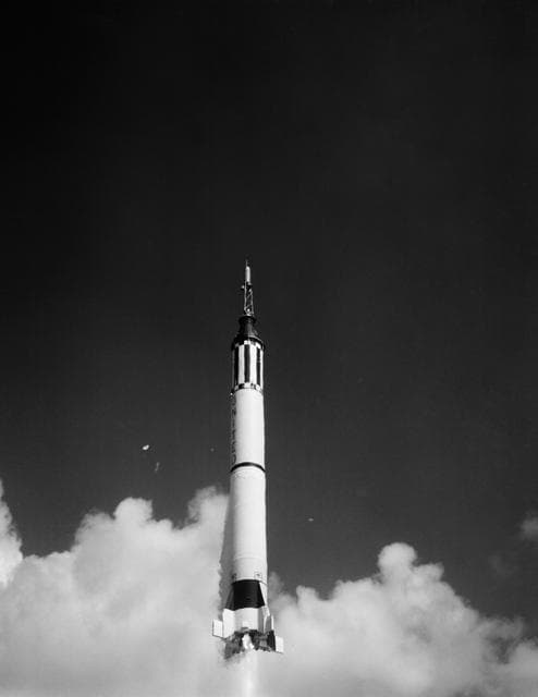 NASA image: ASTRONAUT ALAN SHEPARD - FREEDOM "7" - LIFTOFF - CAPE