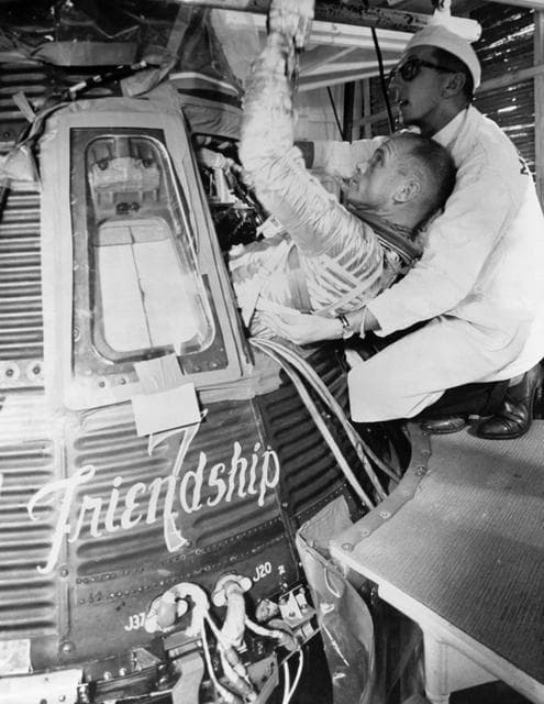 ASTRONAUT GLENN, JOHN H., JR. - INSERTION PRACTICE - MERCURY-ATLAS (MA)-6 - FRIENDSHIP "7" - CAPE
