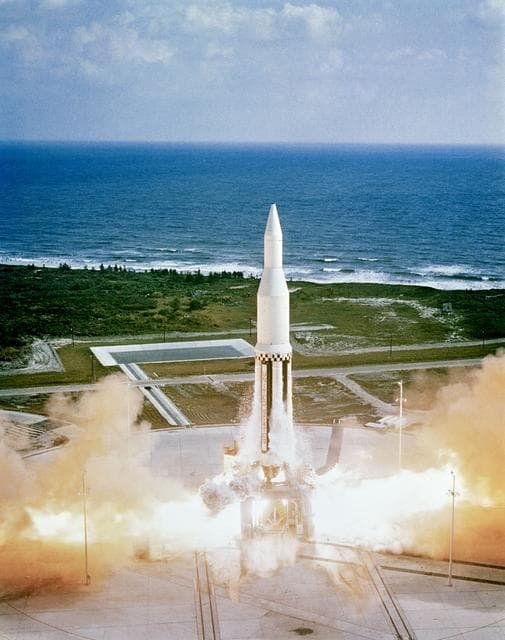 NASA image: Artist Concept - Saturn Launch