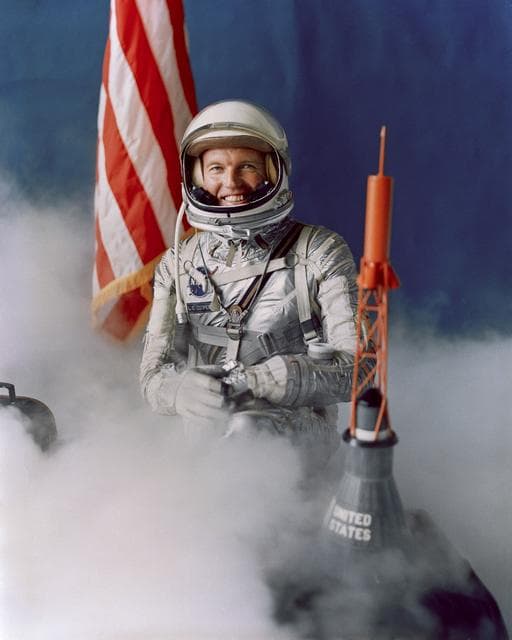NASA image: Astronaut Cooper - Spacesuit - Cape