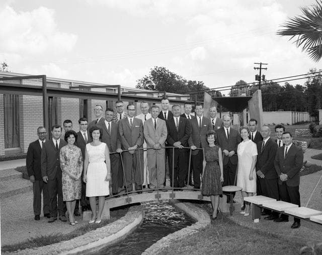 NASA image: Group Shot - Nucleus - 1960 Flight Operations Division - Houston, TX