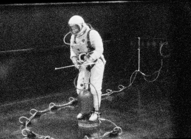 NASA image: White during EVA exercise at MSC