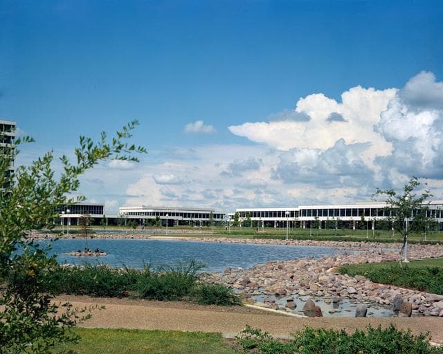 NASA image: BLDG. - MISC - VIEW ACROSS POND