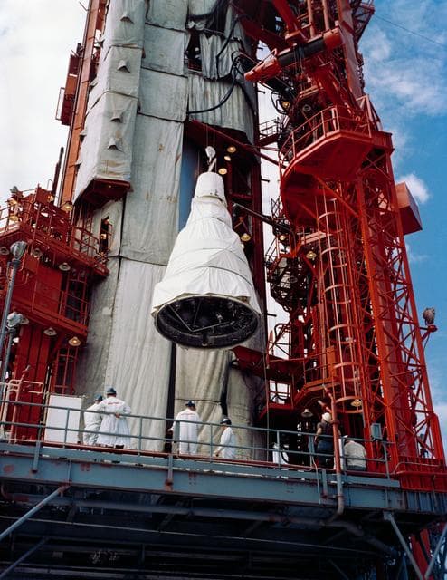 NASA image: GEMINI-TITAN (GT)-5 - MATING - CAPE