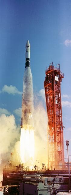 NASA image: LIFTOFF - GEMINI-TITAN (GT)-6 - ATLAS/AGENA - CAPE