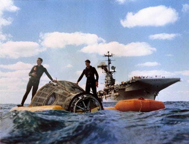 NASA image: Gemini 6 recovery